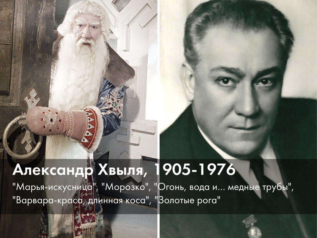 Легендарный Морозко был главным советским Дедом Морозом, традиционно выступая на кремлевской елке. Но в юности он и предположить не мог, что когда-то в самом деле станет актером. Его овдовевшая мать в одиночку воспитывала пятерых детей, так что после окончания железнодорожного училища Хвыля сразу начал работать: секретарем, весовщиком, конторщиком, счетоводом. И все же он не оставлял занятия в драматической студии, и в 1924 году был принят на службу в Государственный украинский театр, откуда перешел в Харьковский театр имени Шевченко. С началом войны артист начал сниматься в кино и прославился благодаря сказочным образам в картинах Александра Роу. 