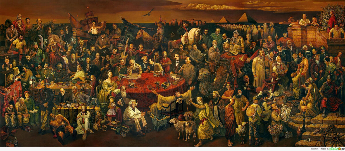 Картина китайских худрожников Dai Dudu, Li Tiezi и Zhang An