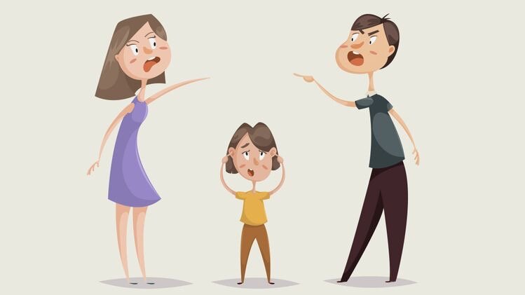 Дети не должны видеть и слышать ссоры родителей 