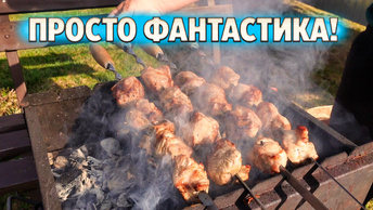 Съездил на дело, пожарил фантастического вкуса шашлык!