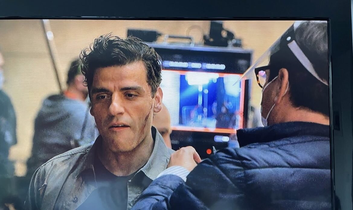 Грим для Оскара Айзека в образе Марка Спектора для эпизода в 3 серии "The Friendly Type", когда Марк дрался на крыше со служителями Артура Хэрроу, и на мгновение "появился" Джейк Локли