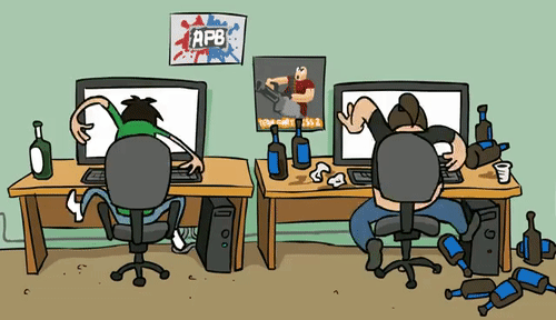 Мы сидели за компом пока глаза не отвалятся или мама не отправит спать