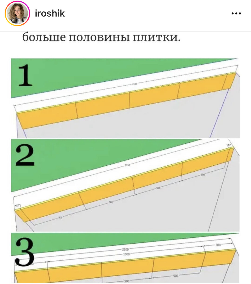 Правильная раскладка плитки