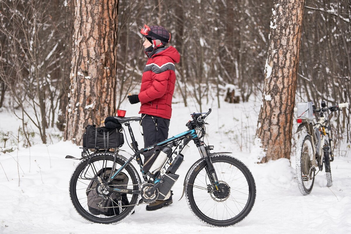 Полноприводый электровелосипед на редукторных миниМК (АКБ 14S)
