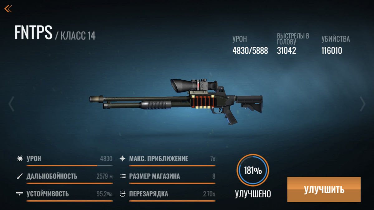 Хороший, прокаченный дробовик.