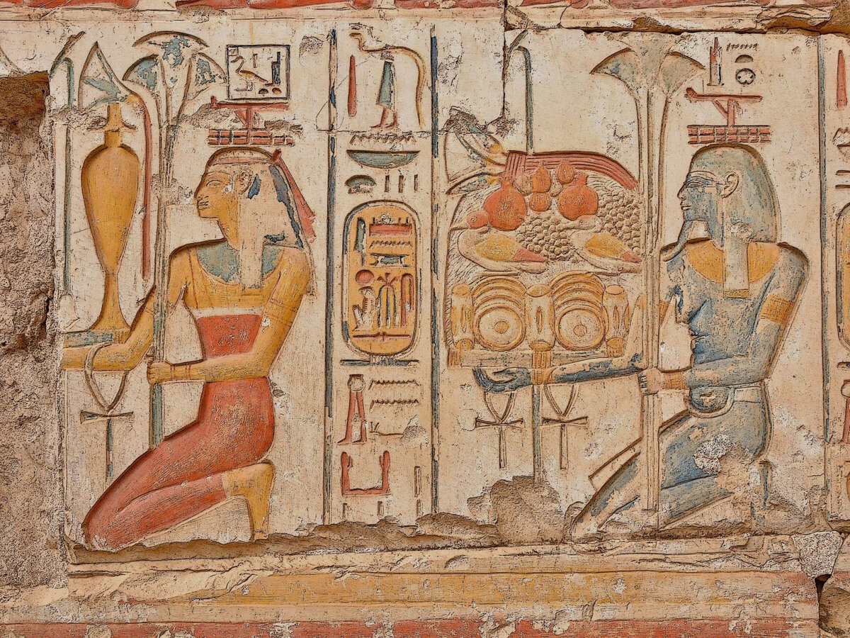 Фрески пирамид древнего Египта