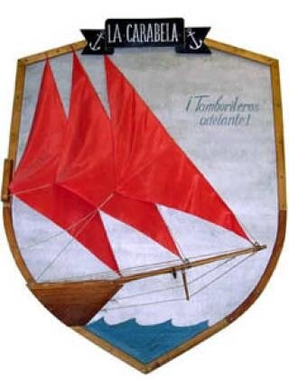 Символ отряда «Каравелла» с девизом «Tamborileros, аdelante!» (Барабанщики, вперед!). 