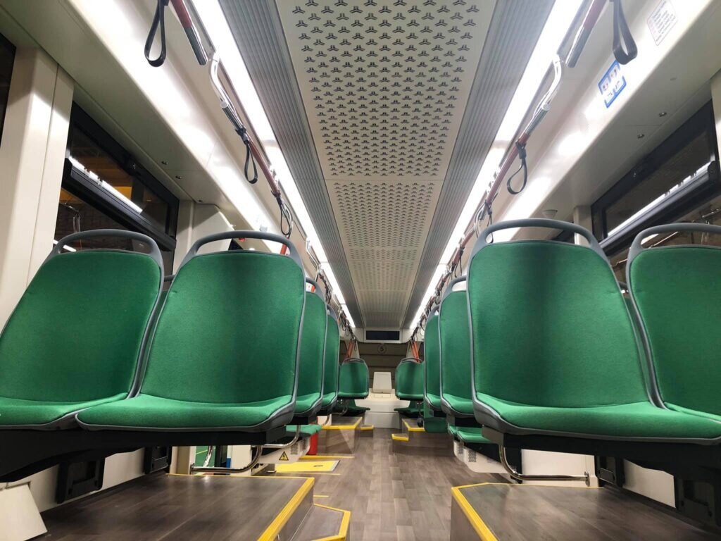 Салон трамвая