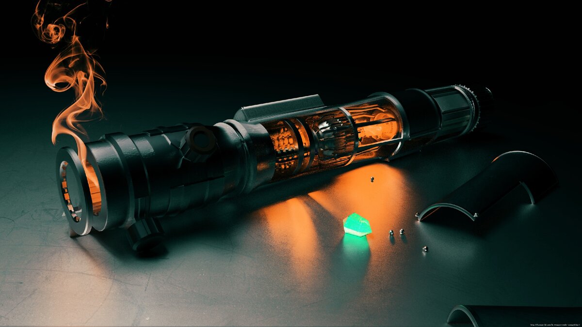 Световой меч, подверженный перегрузке гневом