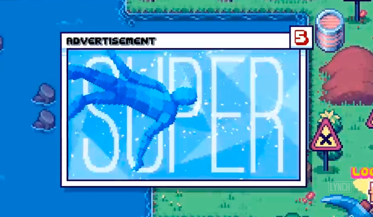 Отсылка на известную инди-игру "SUPER HOT"