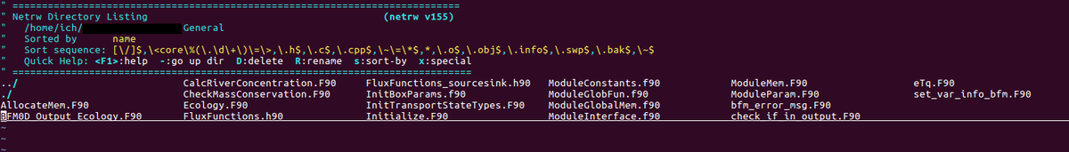Тот эе каталог в широком режиме. Файлы в несколько столбцов. Осторожно: в имени файлов не должно быть более одного пробела подряд! А иначе может не открыться.