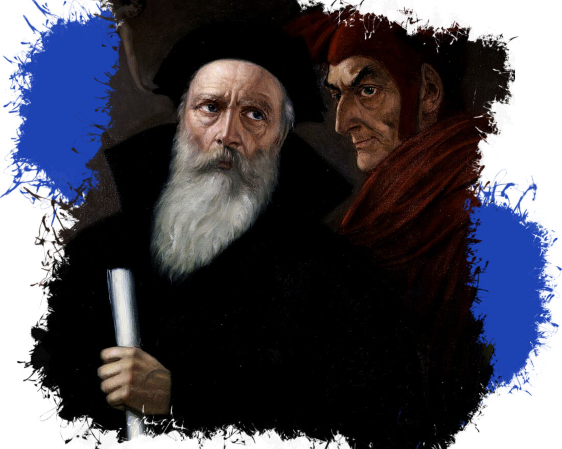 1. Фауст и Мефисто. Холст, масло