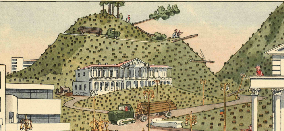 Художник К. Ротов, журнал "Крокодил" №3, 1957