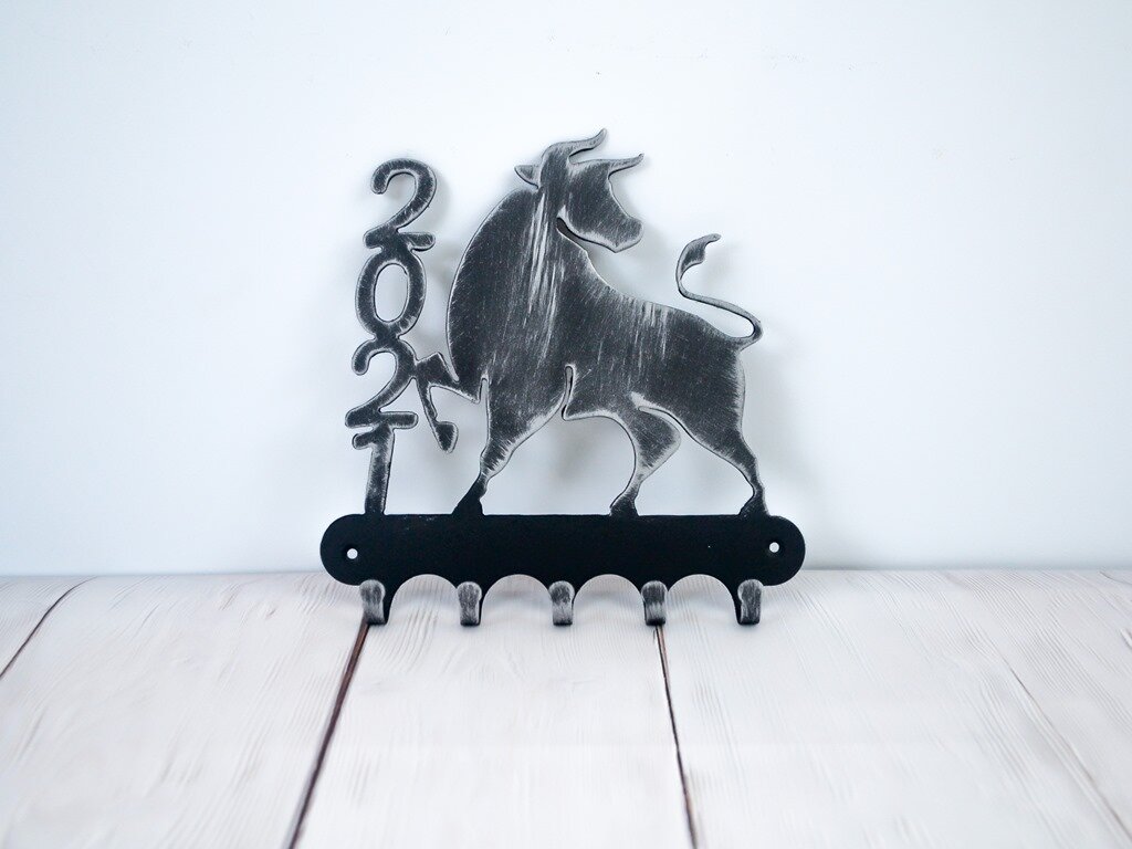 Ключница "Символ года. Бык счастливый". Листайте вправо→