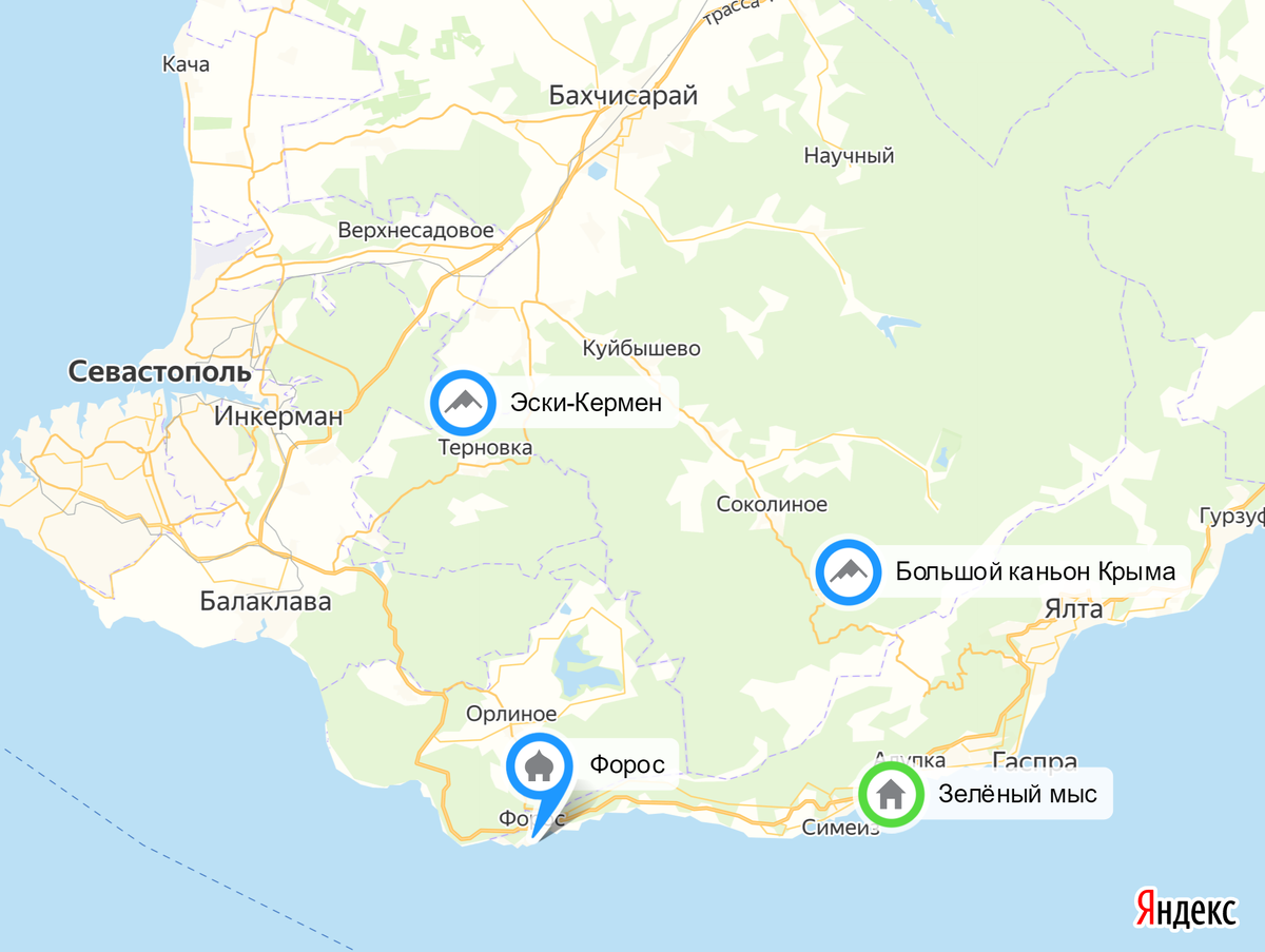 Эски кермен карта