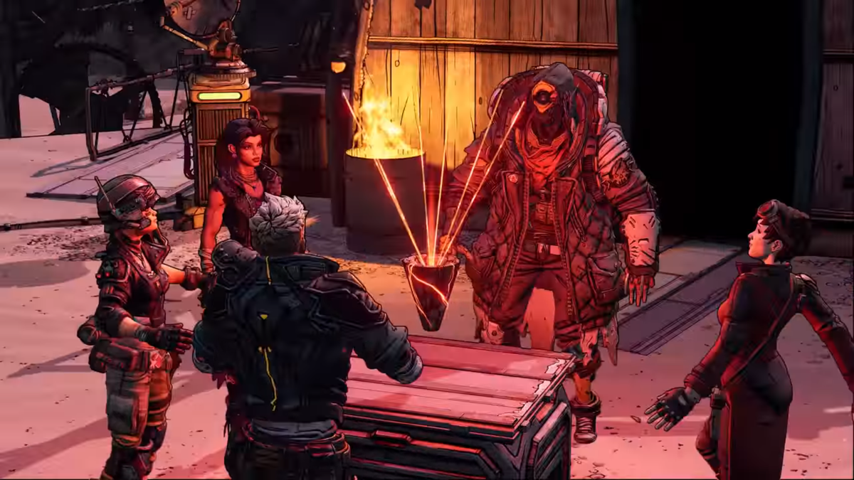 Borderlands кадр из трейлера игры.