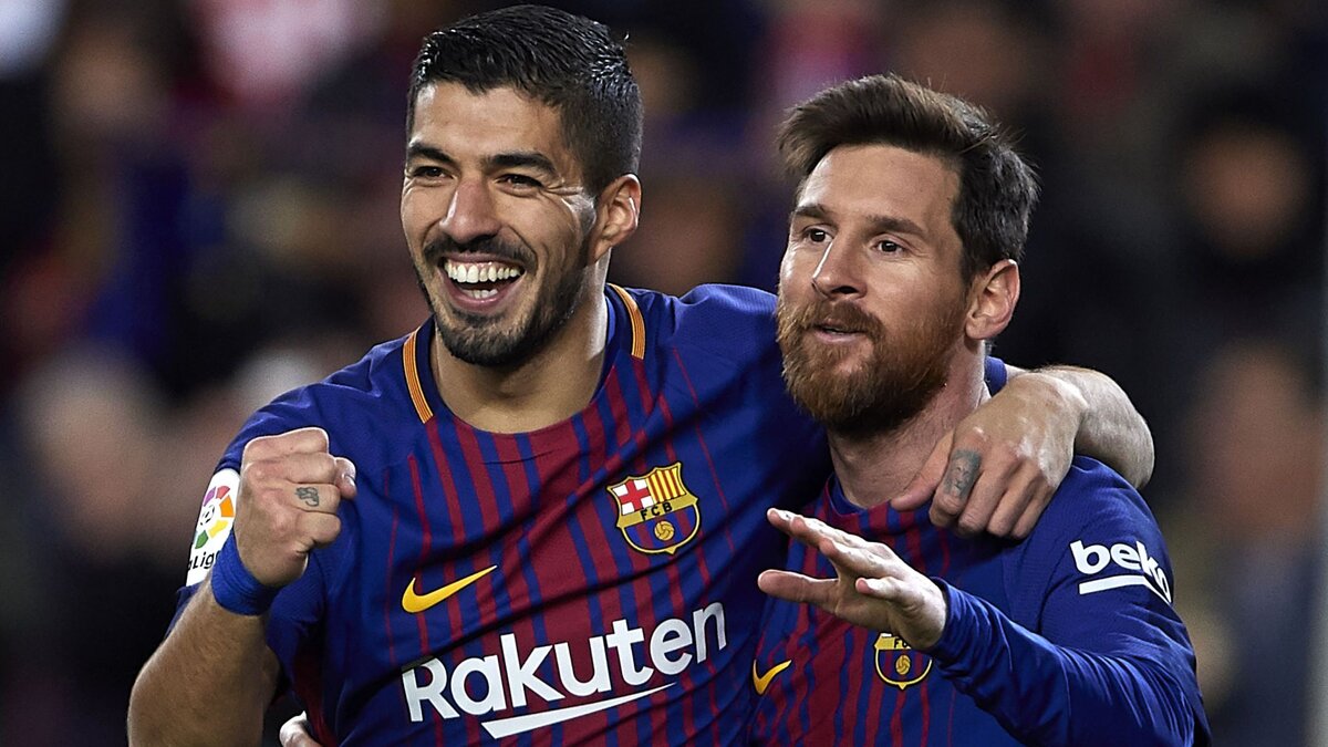 Лионель Месси и Луис Суарес