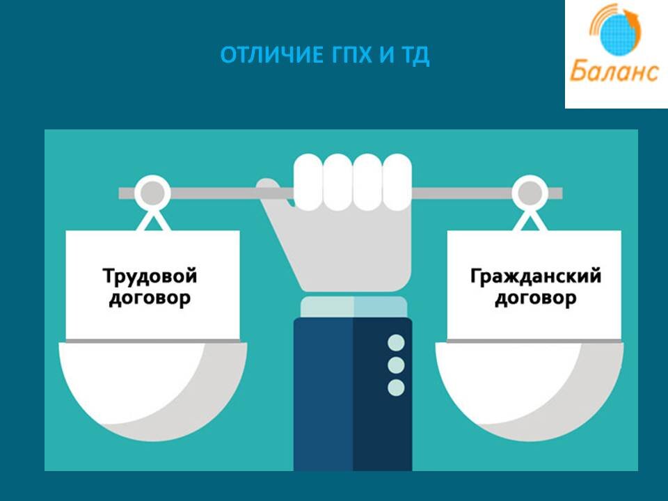 Преимущества гпх. Трудовой договор и гражданско-правовой договор.