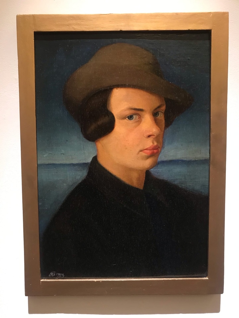 Б.В.Пестинский. Автопортрет в шляпе. 1924
