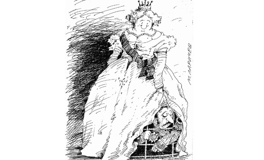 Карикатура М. Ларичева на Королеву Викторию. Источник: caricatura.ru