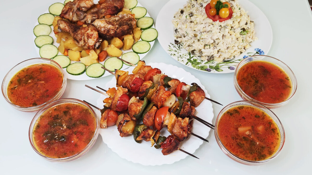 Мой вкусный и яркий праздничный стол!