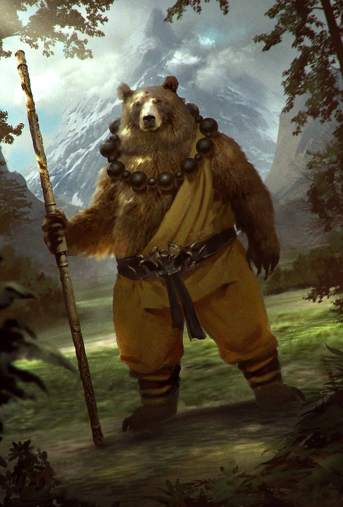 Арт с просторов интернета. Единственный монах которого я смог бы простить - тот что с лапками.