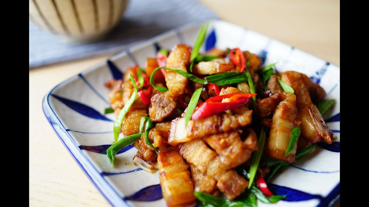 ФОТО С САЙТА 這道炒五花肉是我家爸爸的最愛