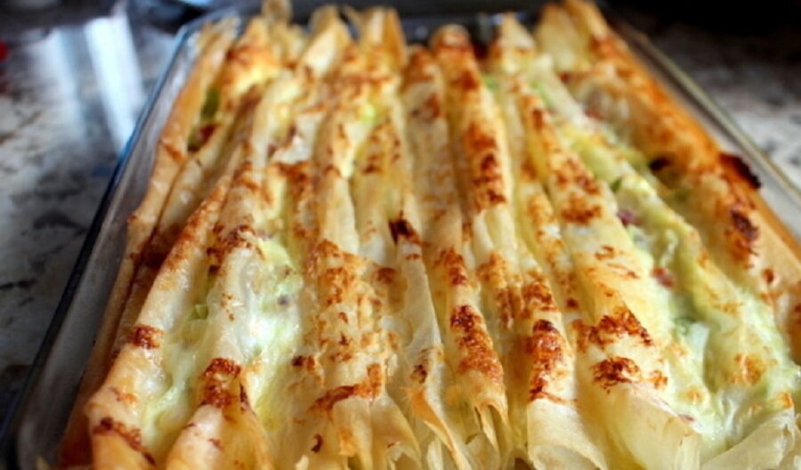 Сырный пирог из фило