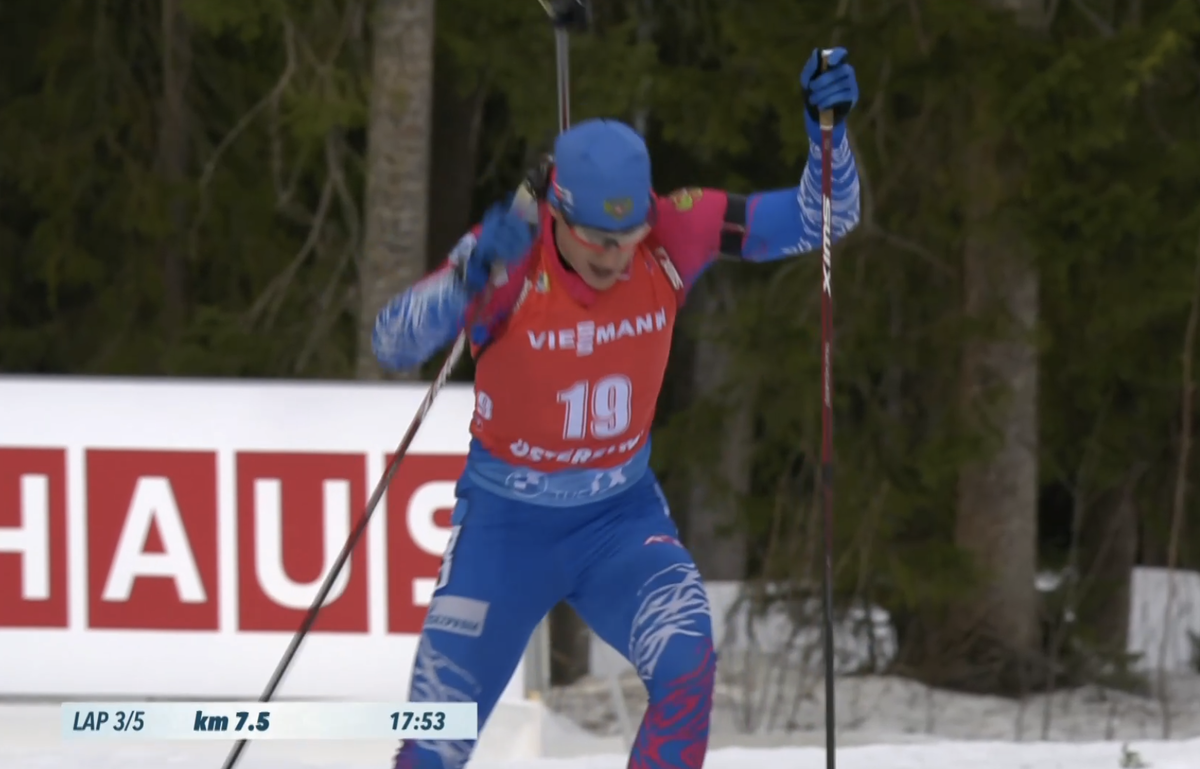 Эдуард Латыпов - серебряный призёр масс-старта на этапе Кубка мира в Эстерсунде.