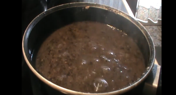 Черная похлебка из крови.