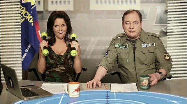 Ильин и Герасимова (вторая ведущая после Борисовой). Фото из открытых источников