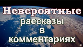 Невероятные рассказы в комментариях.