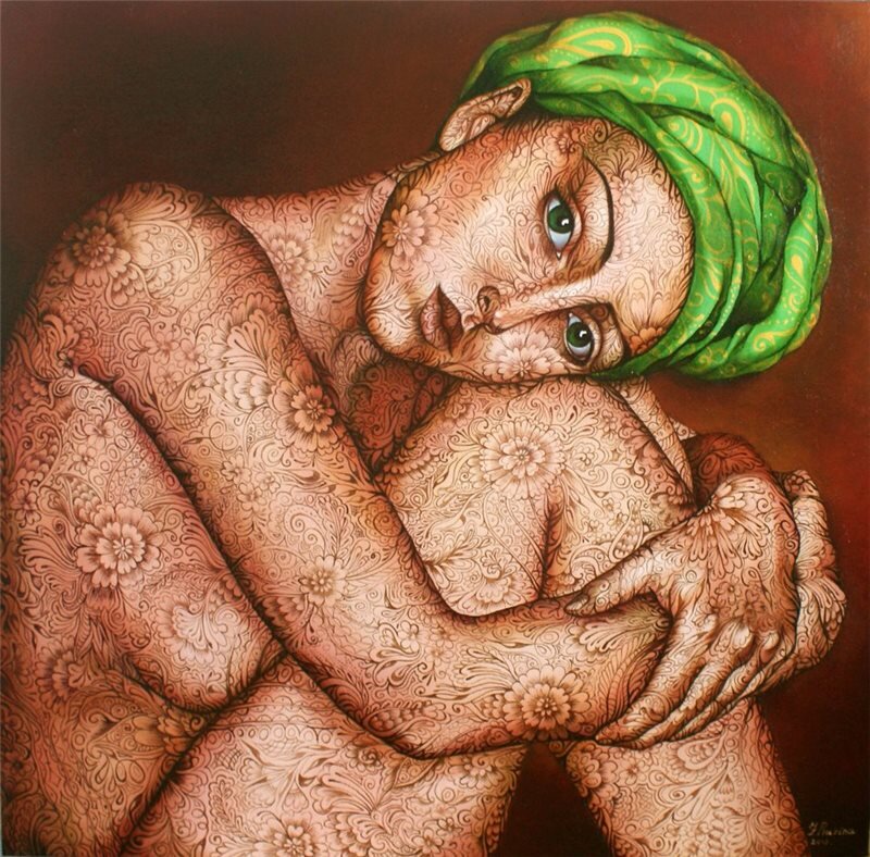 Женское здоровье и красота. Иллюстрация Jekaterina Razina