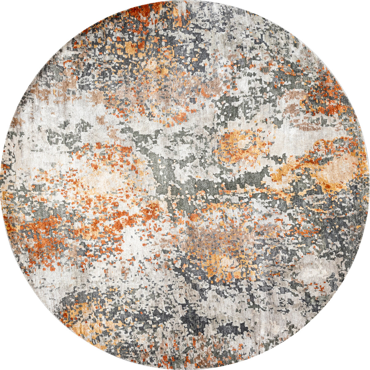 Индийский ковёр из бамбукового шелка «STORM» FR1236-GREY-COPPER