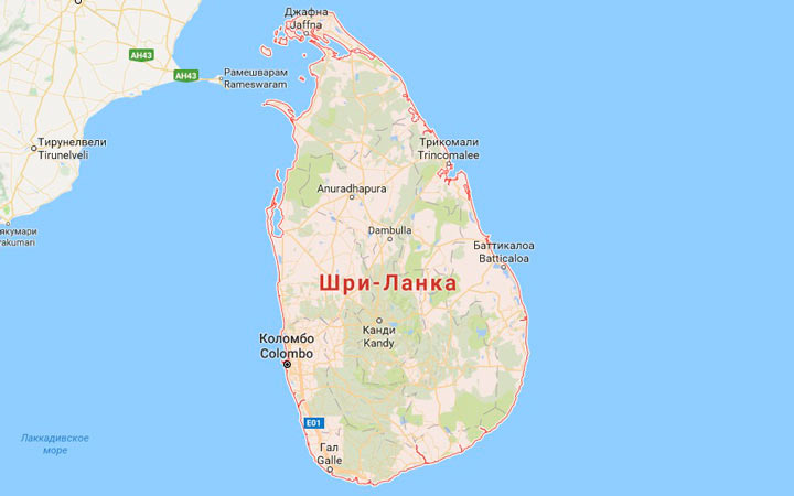 Карта железных дорог шри ланки