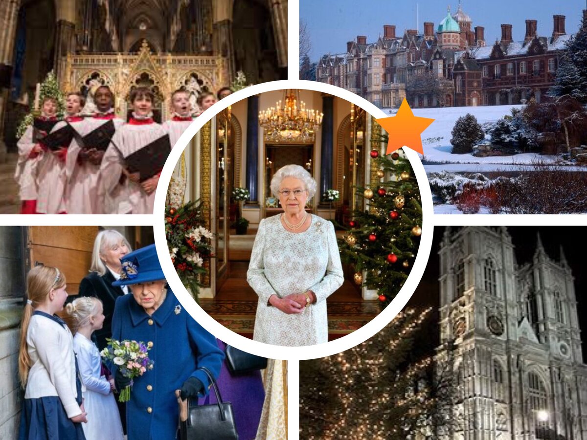 Сандрингем в ожидании, как и королева; месса в Вестминстере прошла без королевы… фотоколлаж автора 