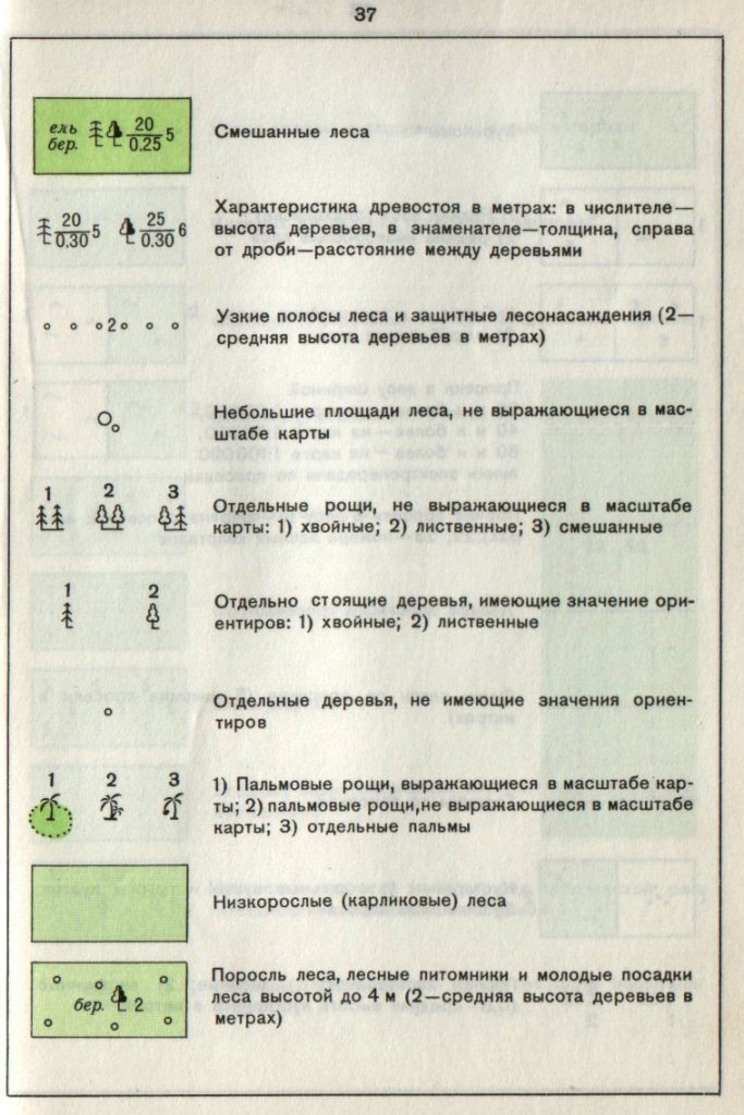 Обозначения на топографических картах. Обозначение деревьев на топографической карте. Обозначение высоты деревьев на топографической карте. Обозначение лесн на топографических картах. Геодезические условные обозначения деревьев.