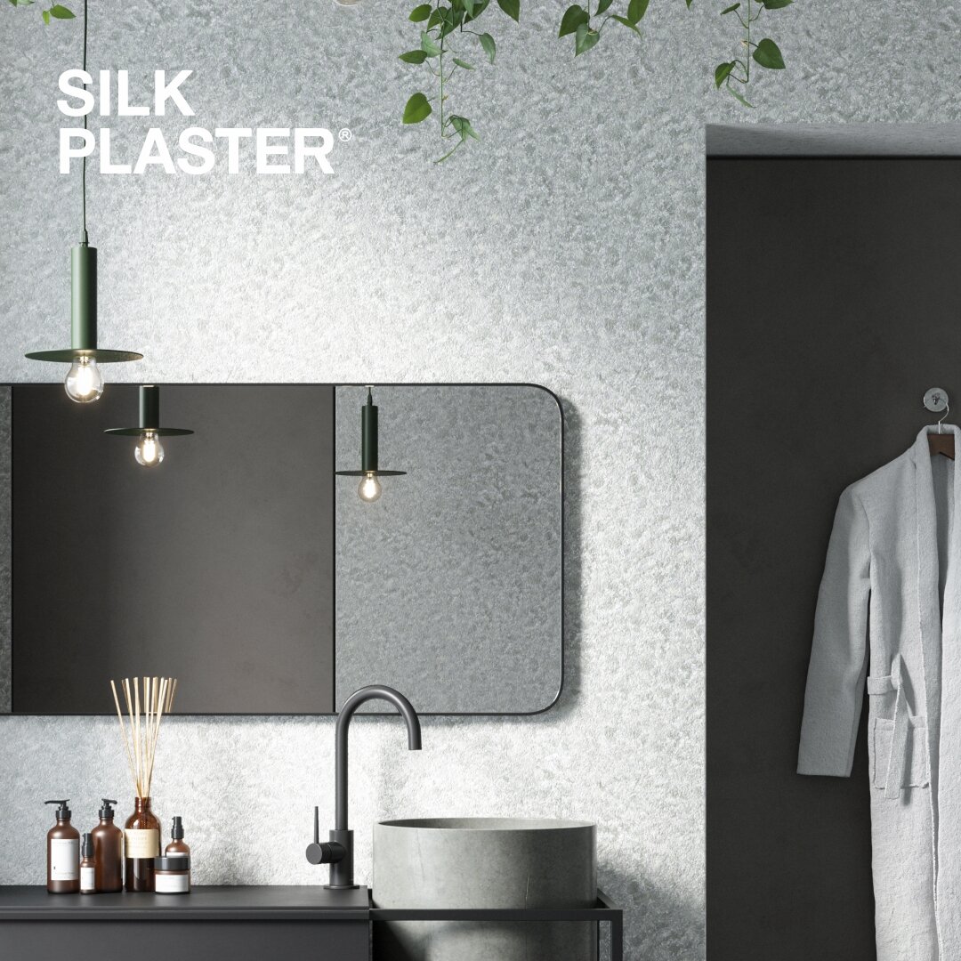 На фото жидкие обои SILK PLASTER Ecoline 755