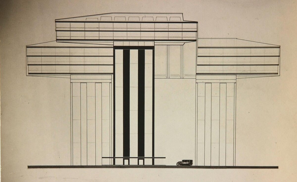 Лисицкий проект горизонтального небоскреба