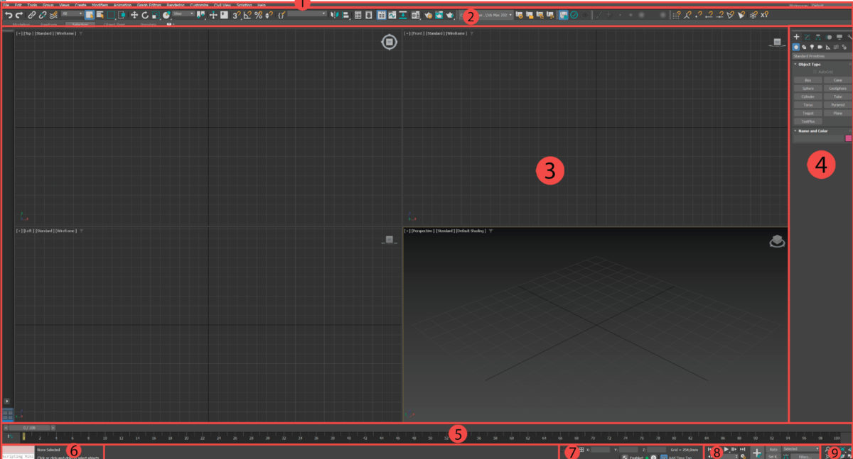 Интерфейс 3Ds Max