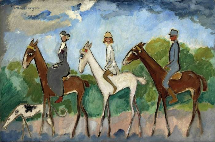 Кес ван Донген "Прогулка на лошадях"