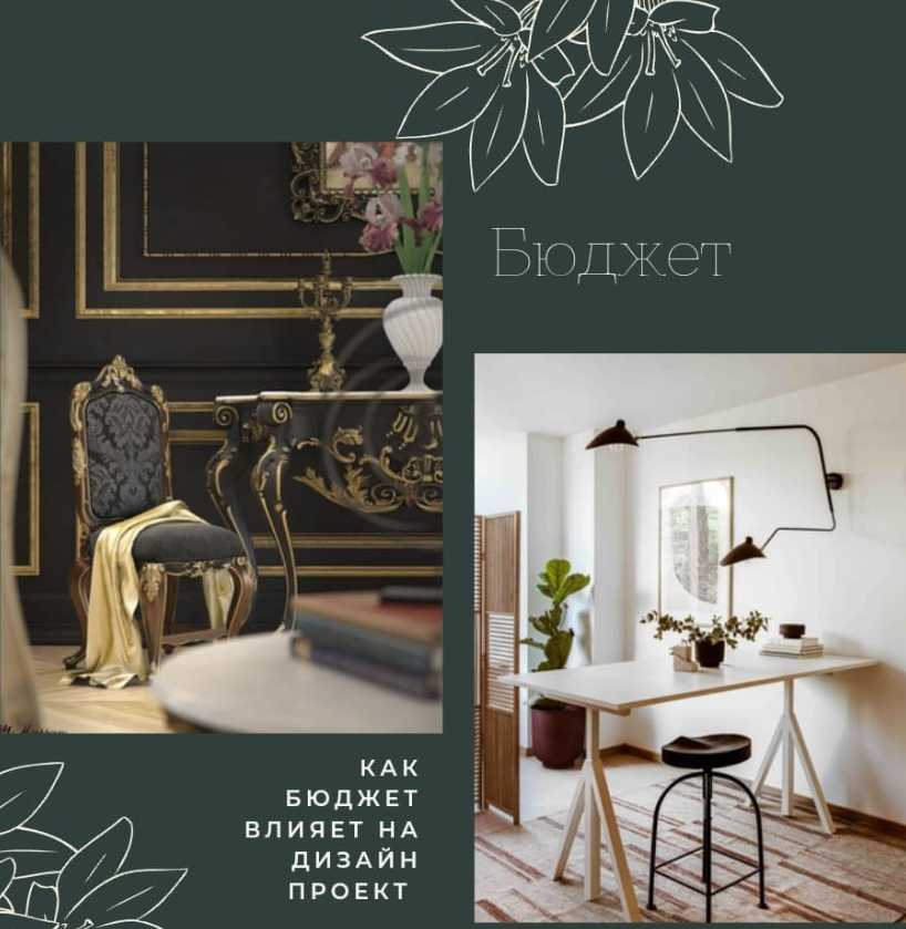 Примеры разного бюджета.