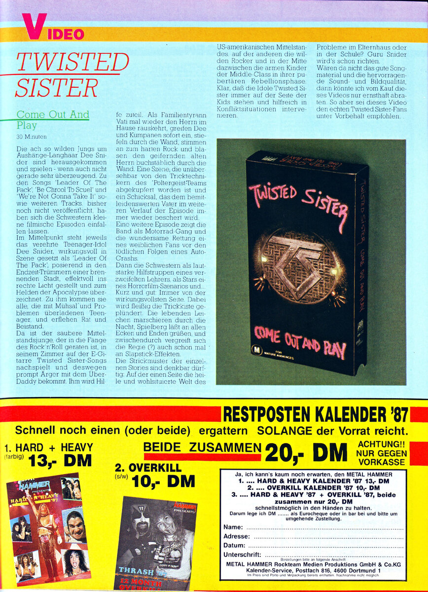 Страница журнала Metal Hammer