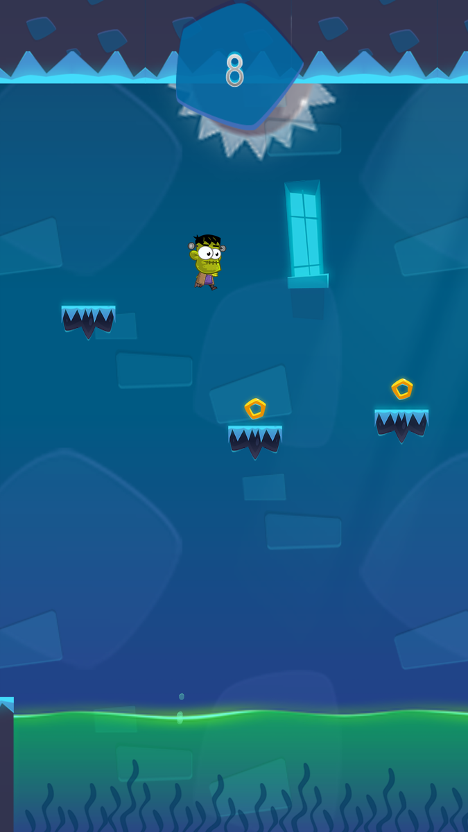 Тут на "тап" зомби прыгает. Порой самым что ни на есть настоящим бекфлипом, почище чем в ваших "Backflip Madness"! Потому что всегда приземляется на ноги.