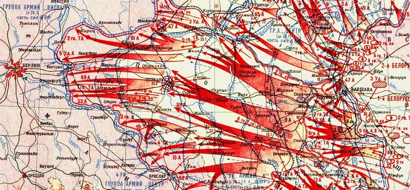 Карта вов битва за берлин