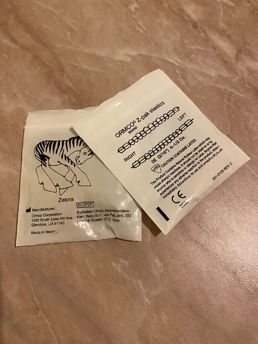 Ортодонтические резинки для дополнительной нагрузки на зубы