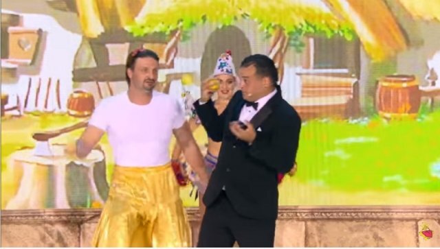 Кадр из трансляции.