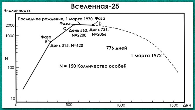Наглядная таблица течения эксперимента