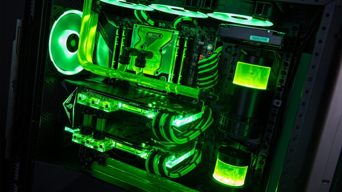 Только зеленая подсветка