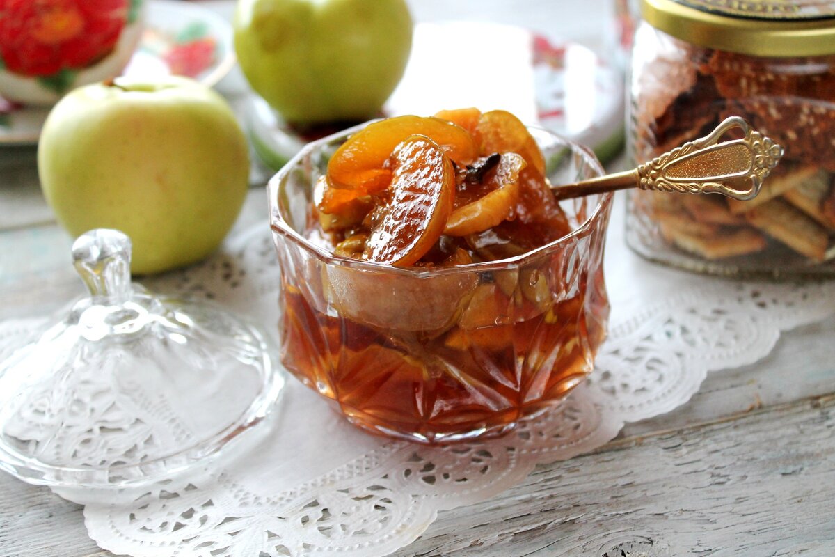 🍏 Варим очень эффектное яблочное варенье из Антоновки дольками, как янтарь!  | Рецепты с фото и видео - только лучшее от Аймкук | Дзен